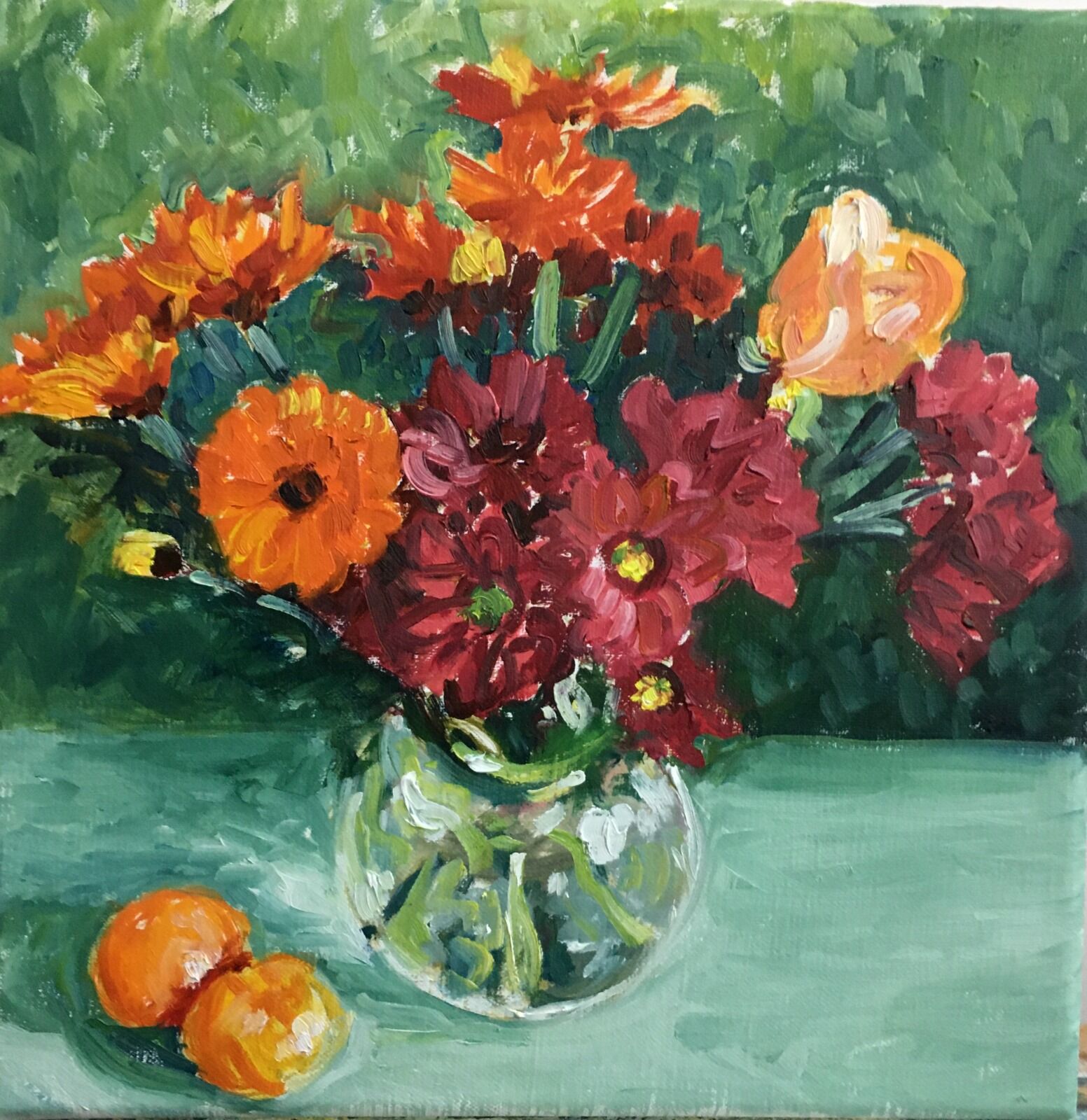 0136 Oranges and Flowers