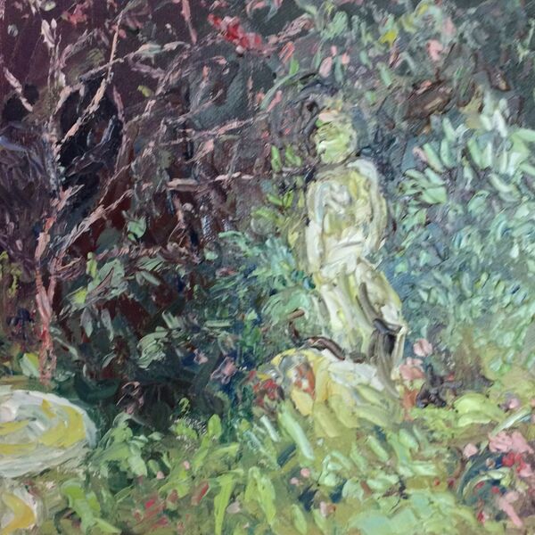 045 Garden with Statue