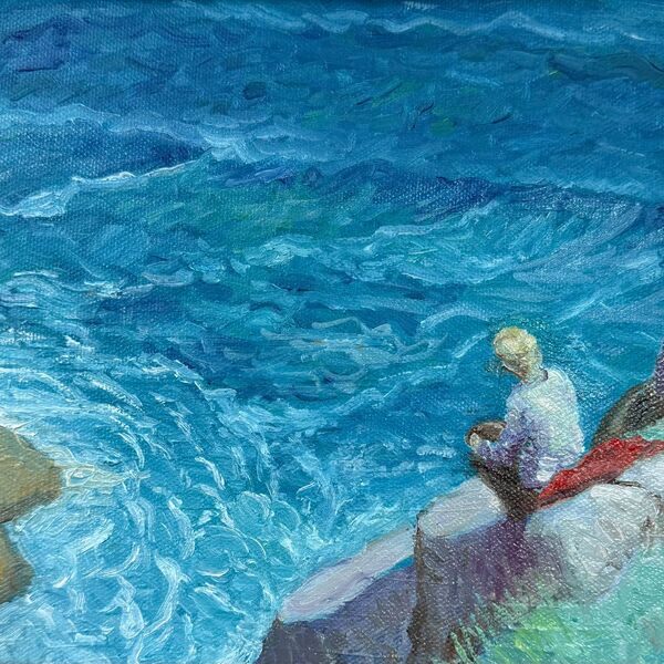066 Friends, (above the cove), after Dame Laura Knight
