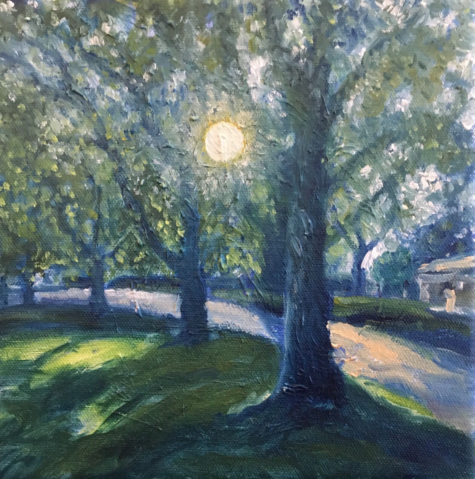 087 Highbury Fields, Summer Evening