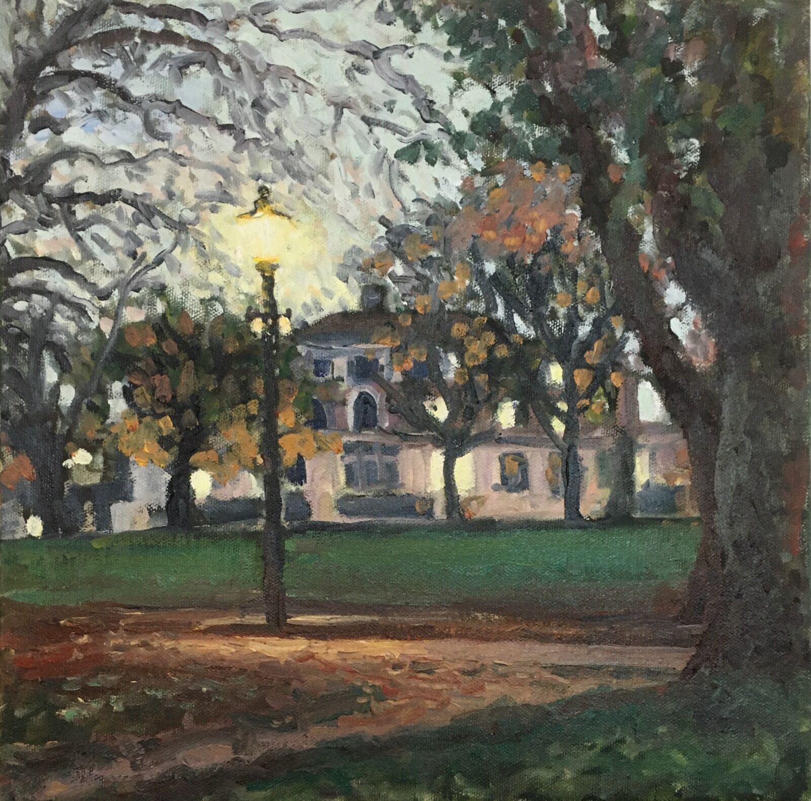 091 Highbury  Fields, Autumn Evening