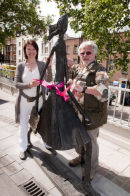 Bill Oddie and Helen 'unveiling' Doo Wah Diddy at the Royal Free Hospital  -  May 2011
