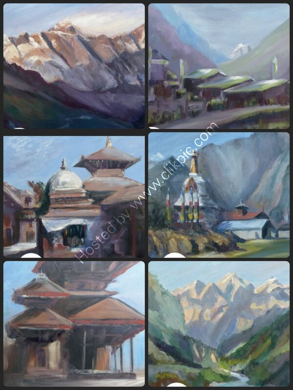 Paintings from 2027 Calendar (July-Dec)
