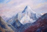 Ama Dablam from Kyangjuma -Oil