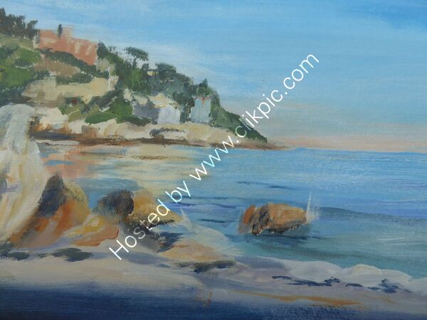 Cote d'Azur - acrylic