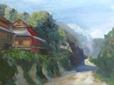 Dhading North Gorkha    oil on cradled board 30 x 23 x 2cm £95