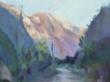 Dusk in the Himalaya  oil on board 40 x 30cm £95