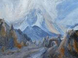 Evening Mist, Lho and Manaslu -oil
