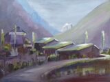 Evening at Prok  oil on board 40 x 30cm £95