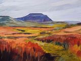 Ingleborough      Helen R. Slater   43 x 30cm oil on canvas in black frame £150