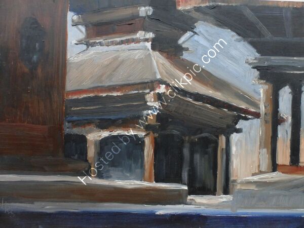 Kathmandu Durbar Square  - Oil