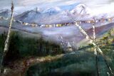 Langtang Prayer Flags - Oil  NOT FOR SALE
