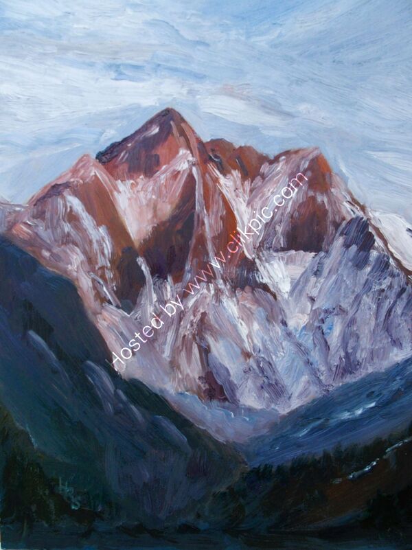 Lhotse oil on board 30 x 40 cm £95