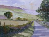 Midhope Moors from Penistone watercolour