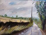 Midhope after the rain -oil
