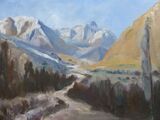 Nubri Valley oil on board 40 x 30cm unframed £95