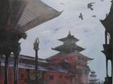 Patan Durbar Square- acrylic