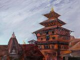 Patan Durbar Square -Acrylic
