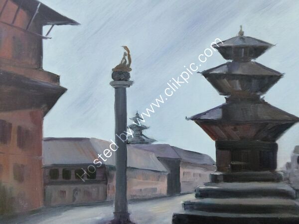 Patan Durbar Square  Oil