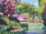 Rhododendrons, Wentworth Castle acrylic on board 30 x 22cm unframed £50