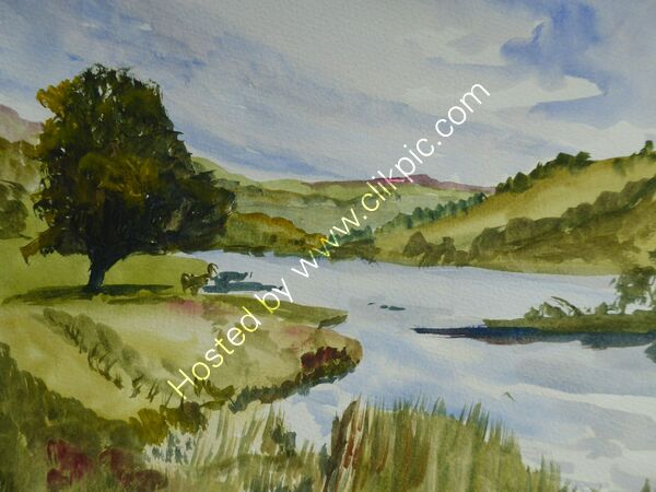 Rydal Water - watercolour