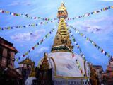 Shree Ghah Stupa, Thamel, Kathmandu - Acrylic