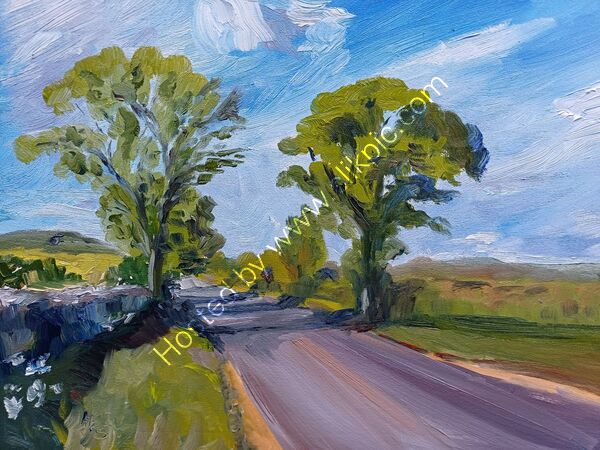 Summer trees -oil