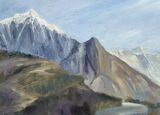 Tabuche, with Everest in background - Oil