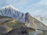 Tabuche, with Everest in background oil on board 40 x 30 cm £95