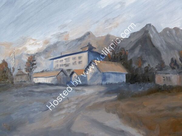 Tengboche Monastery, Everest  Region  Oil