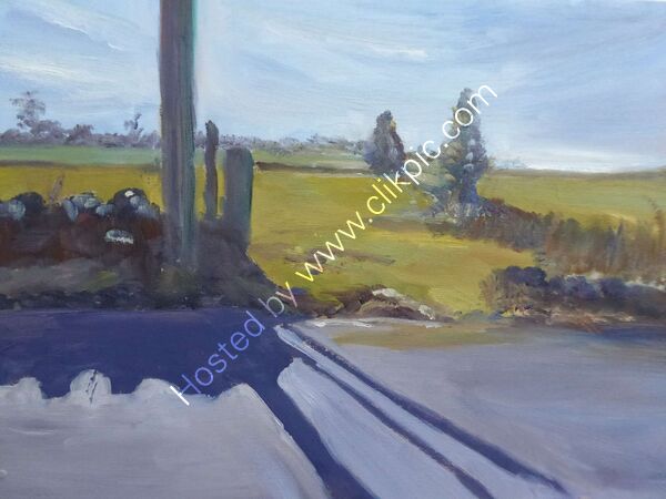 Winter Shadows Oil on board 35 x 28cm unframed £75