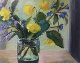 A Jar of Blues and Yellows