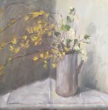 Forsythia in a Tall Jug