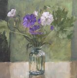 Geraniums in a Bud Vase