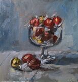 Still life with Glass Bowl and Chocolates