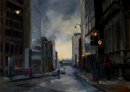 Evening Light on Newhall Street, Birmingham