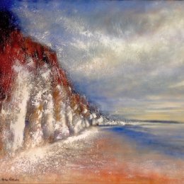 SOLD_289-Chalk_Cliffs_East_Yorkshire_ 30x24in_oil