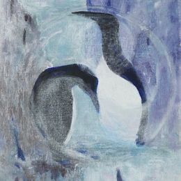 454_Guillemots_spiral_10x10in_Acrylic