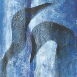 460_Guillemots_pair_10x8in_Acrylic
