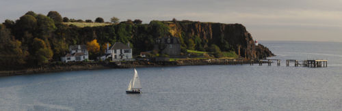Sailing in Aberdour Bay