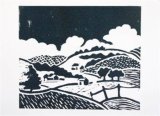 Landscape in Linocut