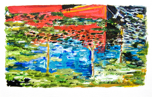 Detail from a Claude Monet Painting