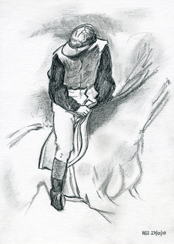 The Jockey. After Degas