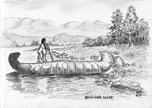 birch Bark Canoe.