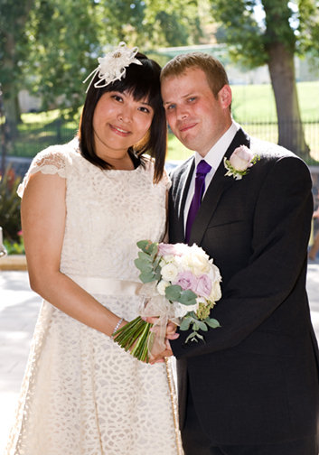 Anita & Brett after the wedding.