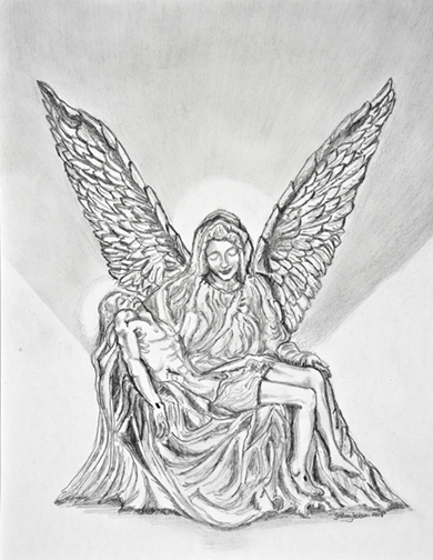 La Pieta, as an Angel.