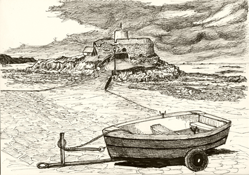 The Cup and Saucer, Rocquaine, Guernsey.