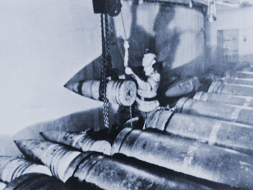 The 15inch shells of the Mirus Battery.