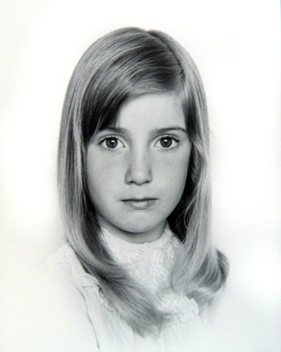 Fiona as a young child