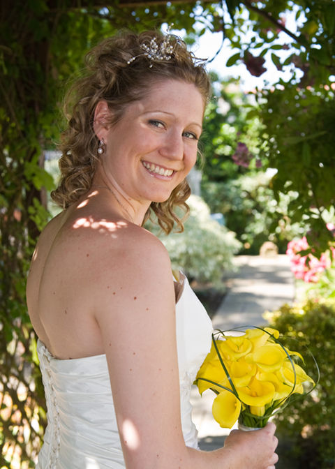 Annick in the Garden.